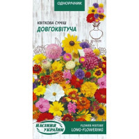 Насіння Квіткова суміш Довгоквітуча 1 г Насіння України