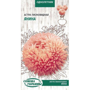 Семена Цветы Астра Пионовидная Янина (Оранжевая) (0,25Г)